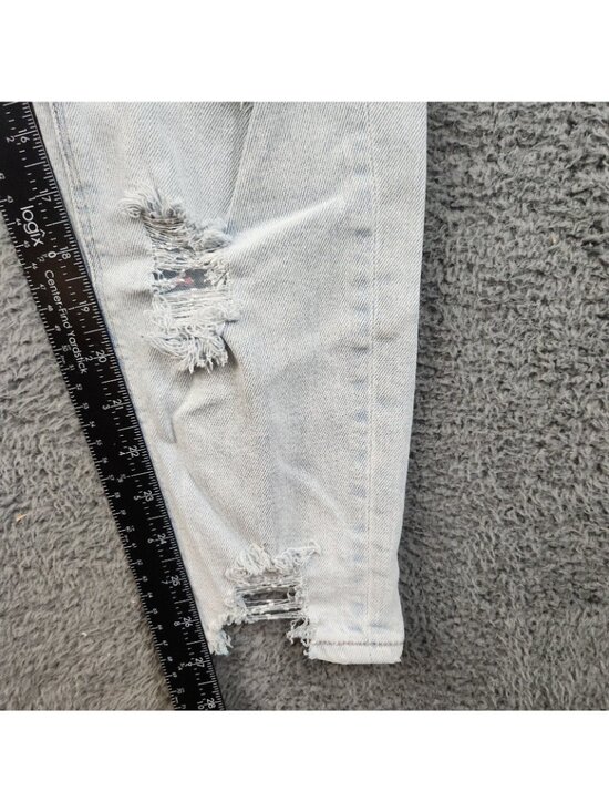 AE Stretch Ripped Mom Jean Women's Size 2 High Waisted Ankle American Eagle - Picture 5 of 11